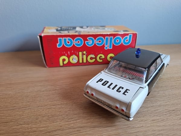 Vintage Blikken Auto Police - Afbeelding 3