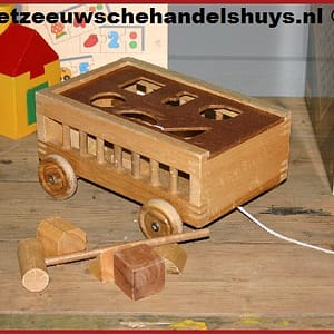 Blokkenwagen naturel 70041