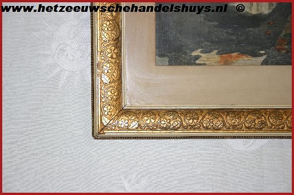 Schilderij dorp met brug - Afbeelding 2