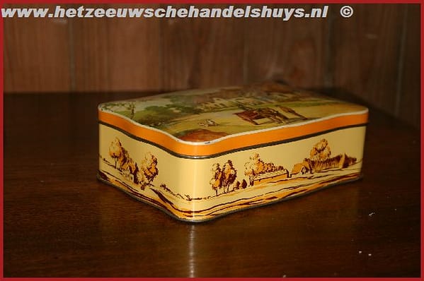 Oud blikje met afbeelding Boerenerf - Afbeelding 2