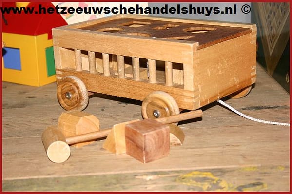 Blokkenwagen naturel 70041 - Afbeelding 2