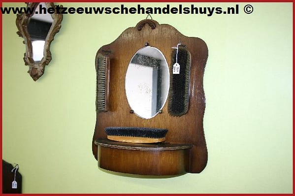 Spiegel met kledingborstels - Afbeelding 2