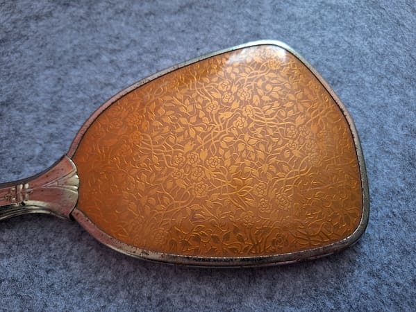Vintage-antieke handspiegel - Afbeelding 3