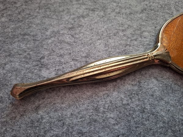 Vintage-antieke handspiegel - Afbeelding 2