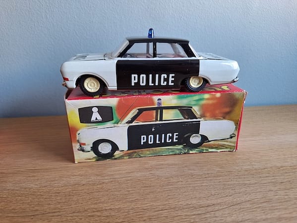 Vintage Blikken Auto Police - Afbeelding 2