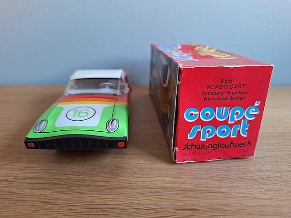 Vintage Blikken Auto ralleycar - Afbeelding 3
