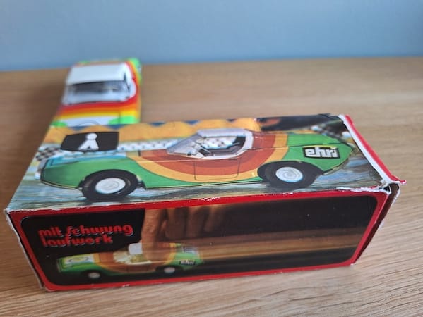 Vintage Blikken Auto ralleycar - Afbeelding 2